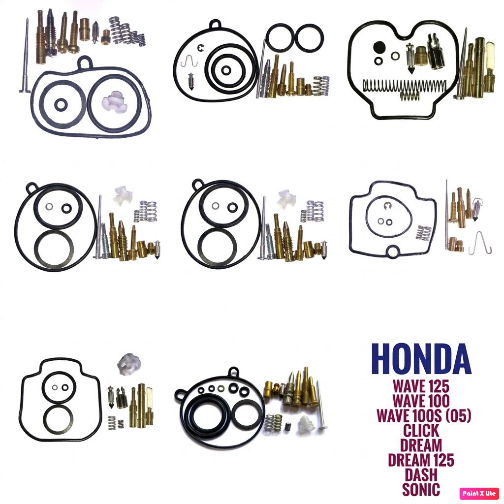 CA004 ชุดซ่อมคาบู SONIC โซนิค , DASH แดช , WAVE100 , WAVE100s , WAVE125 เวฟ125 , DREAM125 ดรีม125 , 