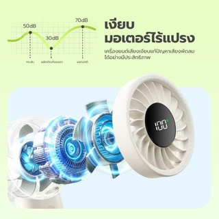 fofox HF23 พัดลมมือถือความเร็วสูง 6000mAh พัดลมพกพา พัดลมขนาดเล็ก พัดลมขนาแบบพกพา ใช้งาน 20ชม ลมแรง พัดลมมือถือ LED Fan