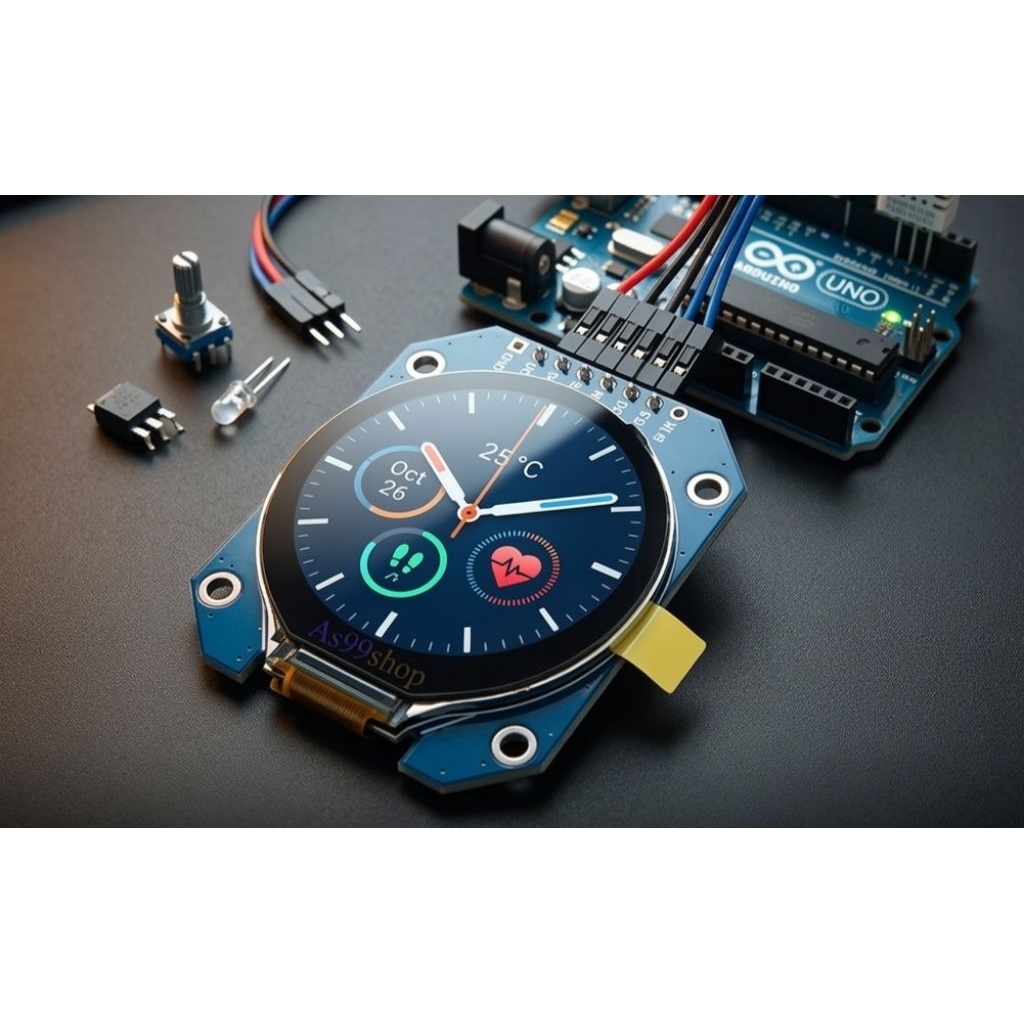 หน้าจอ TFT 1.28 นิ้วทรงกลม ความละเอียด 240*240