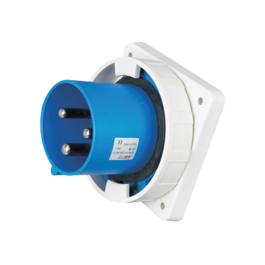 Jesiro ปลั๊กเสียบ เเบบฝังทรงตรง PANEL MOUNTED PLUG รุ่น ZH831 3P (2P + ⏚ )