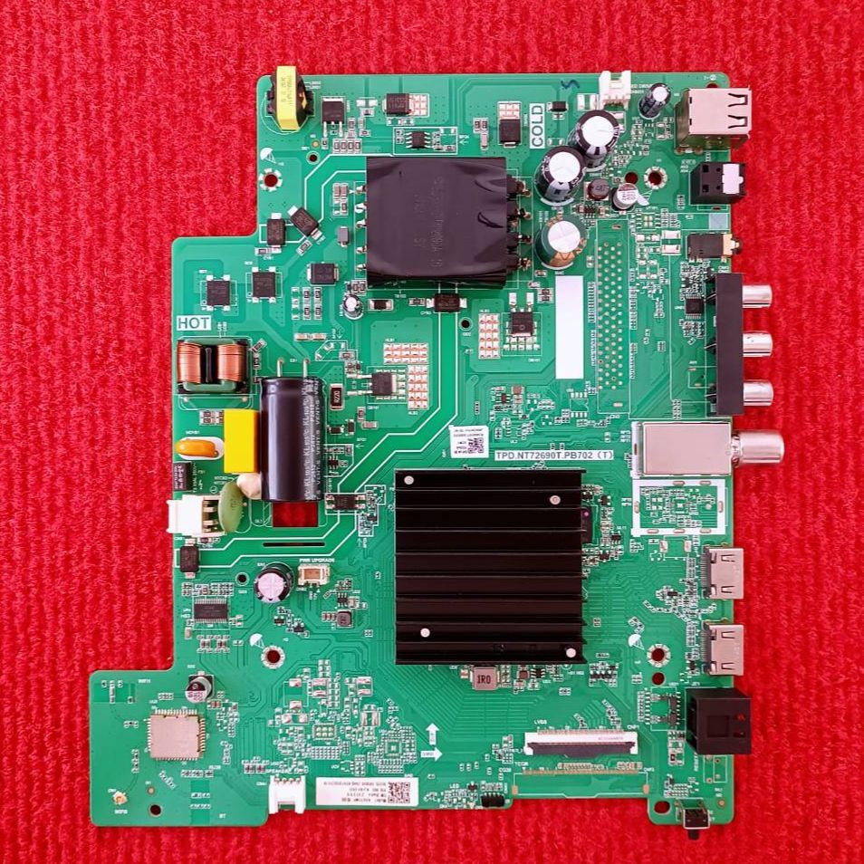 เมนบอร์ดทีวี TOSHIBA รุ่น 43E31MP พาสบอร์ด TPD.NT72690T.PB702 อะไหล่แท้ของถอดจากเครื่องใหม่ พร้อมใช้
