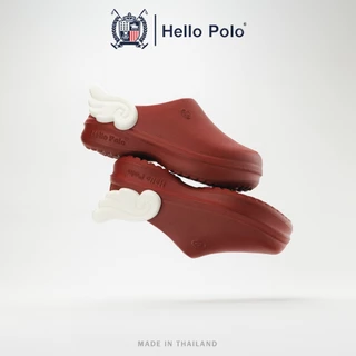Hello Polo รองเท้าหัวโต มีปีกสุดน่ารัก วัสดุ EVA นุ่มเบาใส่สบาย ทรงคัทชูหุ้มส้น กันลื่นได้ดี HP8009C