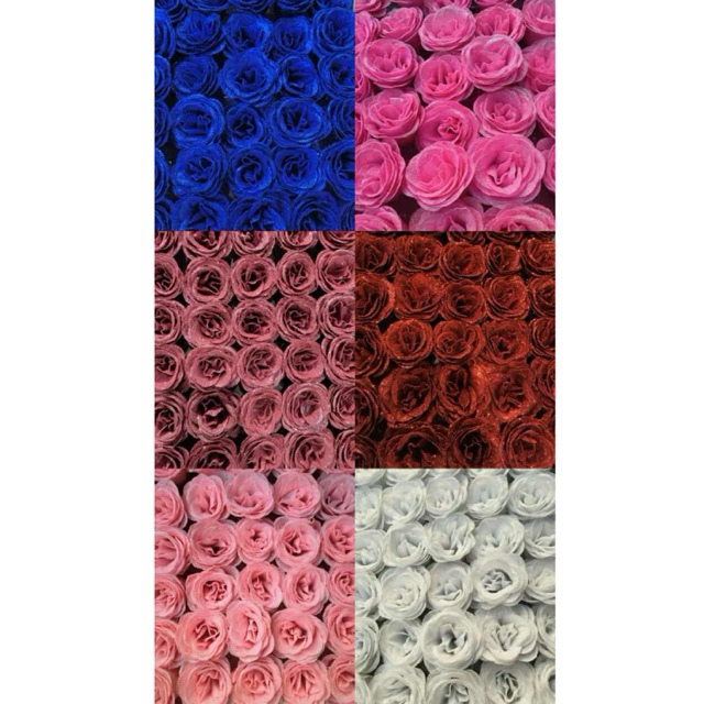 พร้อมส่ง กุหลาบกลิตเตอร์ 30 หัวดอก / กล่อง ให้เป็นของขวัญ ตกแต่ง DIY