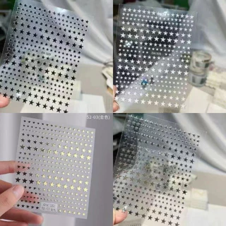 สติกเกอร์ติดเล็บ รูปดาวแสนสวย มี4สีให้เลือก แผ่นละ 9 บาท สินค้าพร้อมส่งในไทย