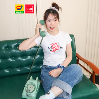 UNO เสื้อยืด Baby Tee Mickey&Friends ลิขสิทธิ์แท้