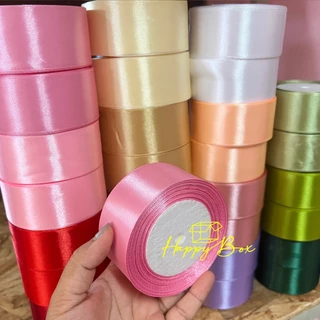 ริบบิ้นผ้าซาติน Size 4 CM./ยาว 22 เมตร พร้อมส่ง!!