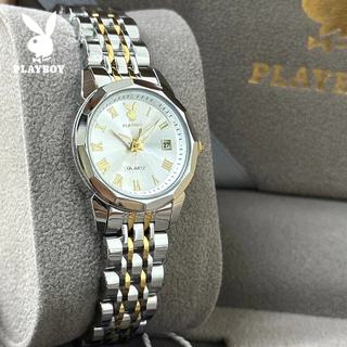 PLAYBOY 3502 สปอตสินค้า นาฬิกาข้อมือผู้หญิงหนุ่มสาว กันน้ำได้ 100% สายสเตนเลส รับประกัน 3 ปี