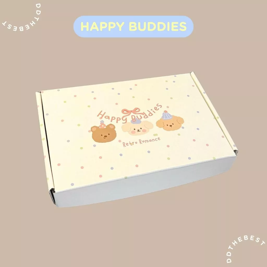 กล่องของขวัญน่ารัก กล่องหูช้าง กล่องพัสดุ | พร้อมส่งจากไทย 🇹🇭 | HAPPY BUDDIES
