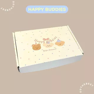กล่องของขวัญน่ารัก กล่องหูช้าง กล่องพัสดุ | พร้อมส่งจากไทย 🇹🇭 | HAPPY BUDDIES
