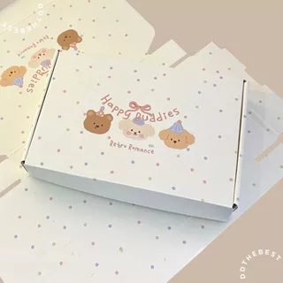 กล่องของขวัญน่ารัก กล่องหูช้าง กล่องพัสดุ | พร้อมส่งจากไทย 🇹🇭 | HAPPY BUDDIES