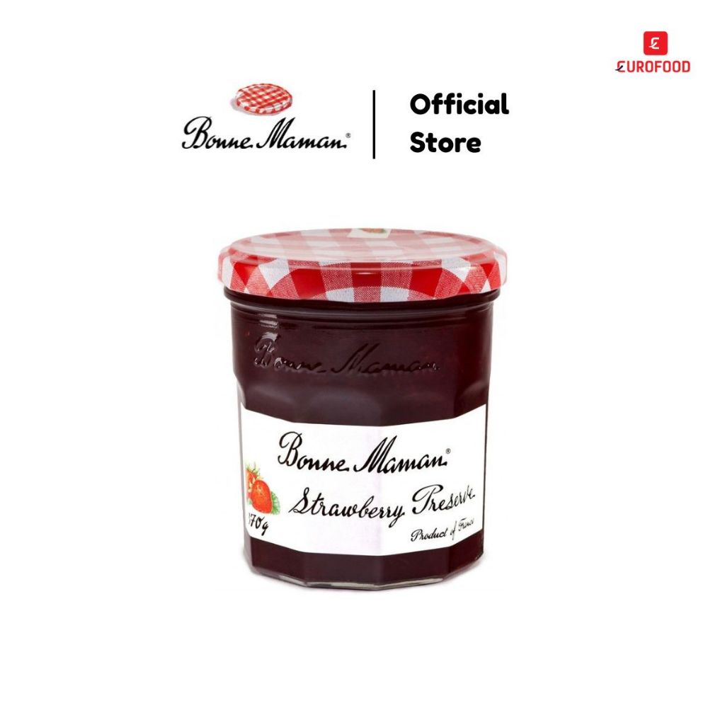 BONNE MAMAN STRAWBERRY 370 G / แยมบอนน์มาม็อง รสสตรอเบอร์รี ขนาด 370 กรัม