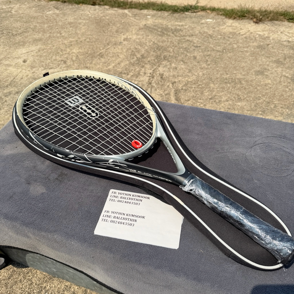 ไม้เทนนิส Wilson Ncode  W2 Black Whisper หน้า 117sqin น้ำหนัก 253g กริ๊ป 1 มือสองจากญี่ปุ่น มีรอยใช้