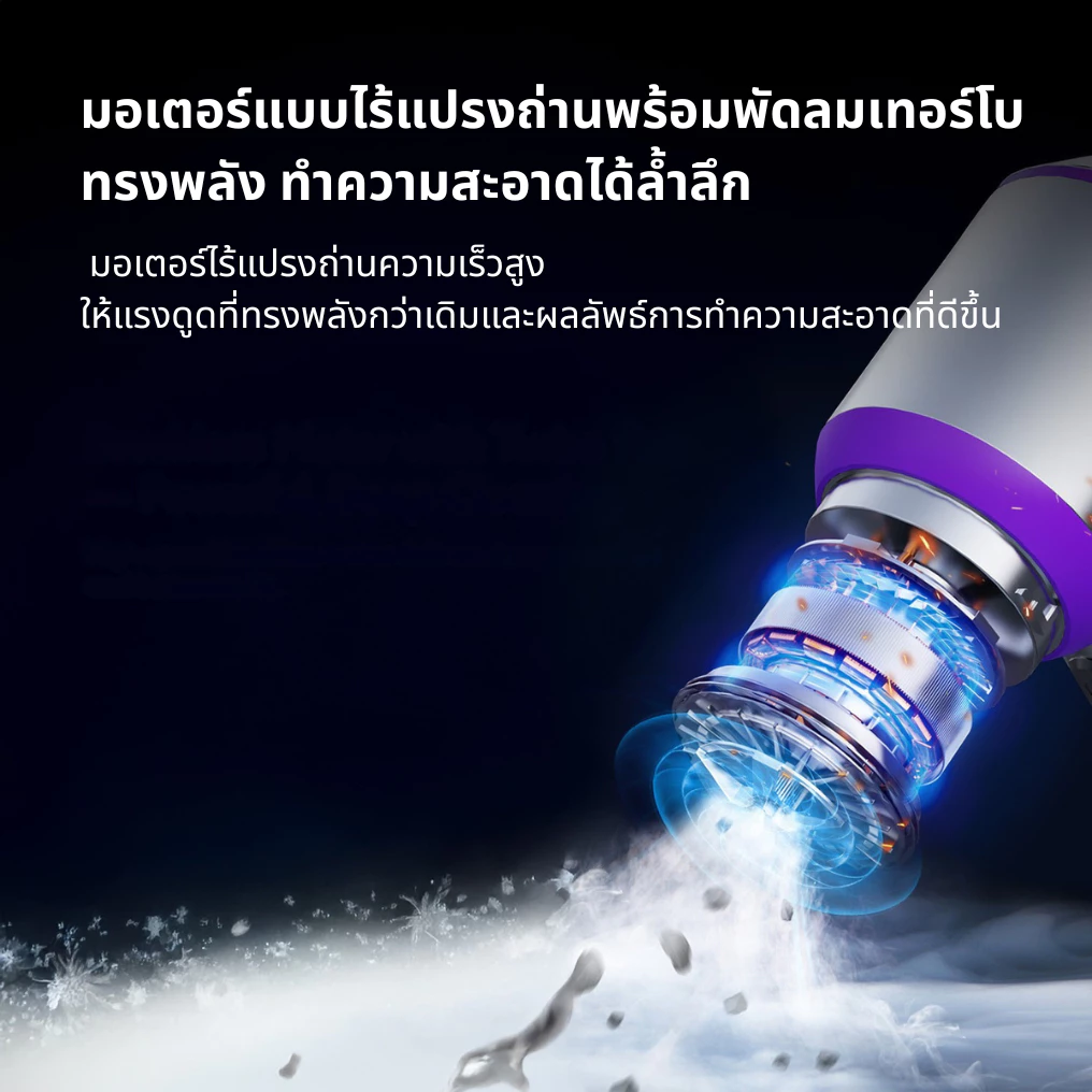 เครื่องดูดฝุ่นไร้สาย KiiP แบบพกพา แรงดูด 16000Pa 3in1 สำหรับรถยนต์และบ้าน อเนกประสงค์ thumbnail 10