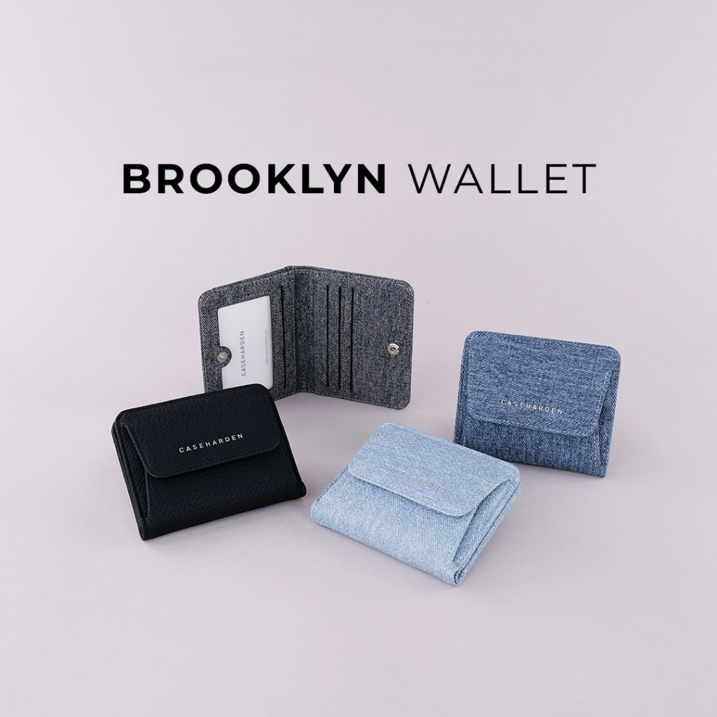 (ใส่โค้ด:15XTRA2Xลด73.-) Brooklyn Wallet กระเป๋าสตางค์ใบสั้น ลายยีนส์