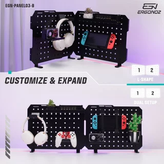 ERGONOZ PANEL03 PEGBOARD DIY ชั้นวางของติดโต๊ะ 47 cm.