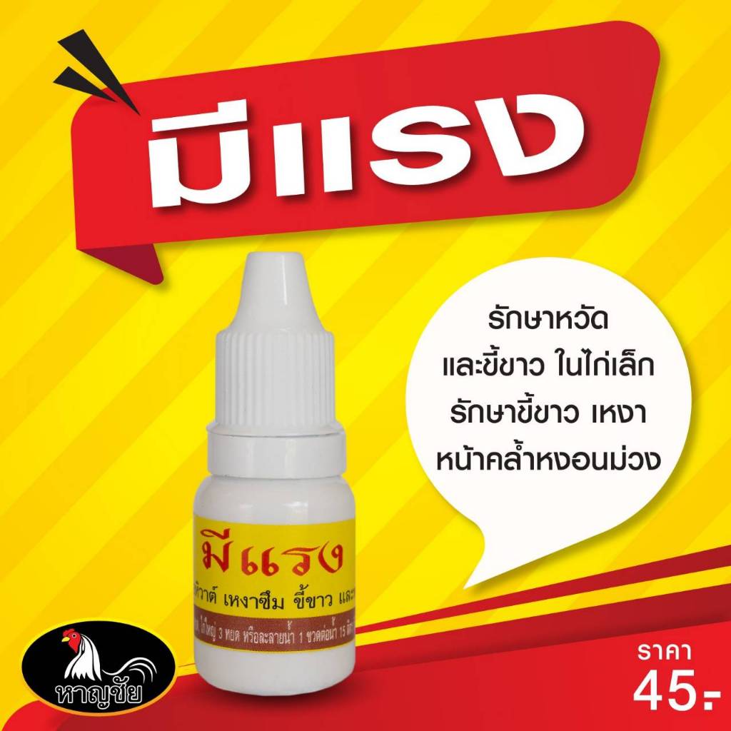 หาญชัย อาหารไก่ช่วยให้ไก่มีแรง ไม่เหงา ไม่เจ็บป่วย มีภูมิคุ้มกัน สุขภาพแข็งแรง ดูสดชื่น