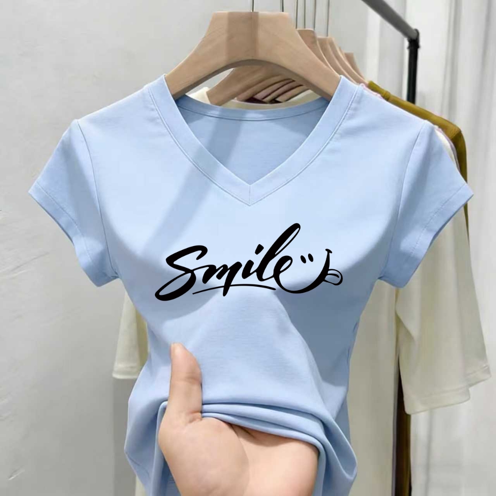 มีให้เลือก 5 สี ตั้งแต่ไซส์ M ถึง 3XL เนื้อผ้าโปร่งสบาย ระบายอากาศได้ดี ราคาส่ง เสื้อผู้หญิงทรงเข้ารูป สไตล์เกาหลีวัยรุ่ ราคา ถูกที่สุด ดีลบีเคเค แกลเลอรีภาพที่ 5