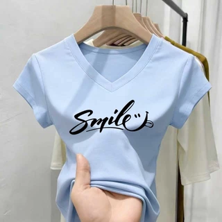 มีให้เลือก 5 สี ตั้งแต่ไซส์ M ถึง 3XL เนื้อผ้าโปร่งสบาย ระบายอากาศได้ดี ราคาส่ง เสื้อผู้หญิงทรงเข้ารูป สไตล์เกาหลีวัยรุ่