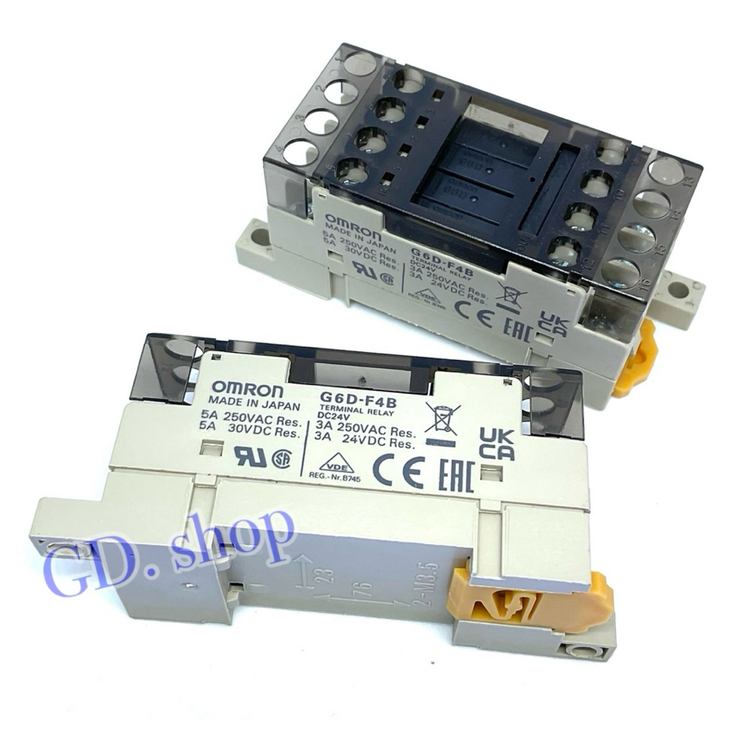 Omron G6D-F4B DC24V TERMINAL RELAY ช็อกเก็ตรีเลย์ หน้าคอนแทค 5A 250VAC 5A 30VDC