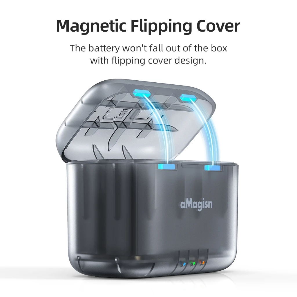 aMagisn Charging Hub แท่นชาร์แบตเตอรี่ สำหรับ Insta360 X4 / X4 Air thumbnail 4
