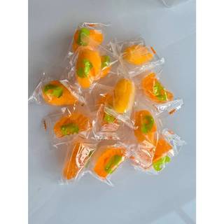 1 กิโลกรัม เยลลี่คลุกน้ำตาล รวมรสส้มและมะม่วง FRUITASY เยลลี่รวมรสส้มและมะม่วง ขนาด 1 กก.