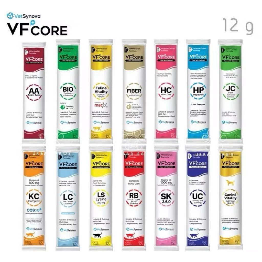 Vf core สูตรบำรุง แมวเเละสุนัข ขนาด 12gx1 ซองงง