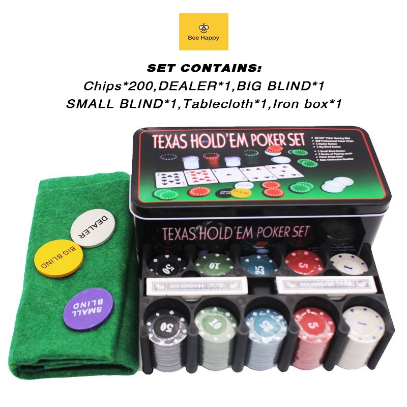 จัดส่งจากประเทศไทย 200ชิป gold equipment for playing board games