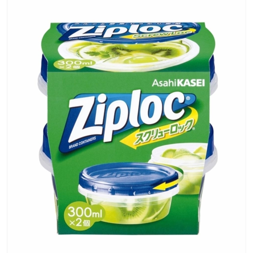 Ziploc กระปุกฝาหมุน 300ml ผลิตเกาหลี Screw Lock กันหก ใส่ซุป/ซอส ไมโครเวฟได้