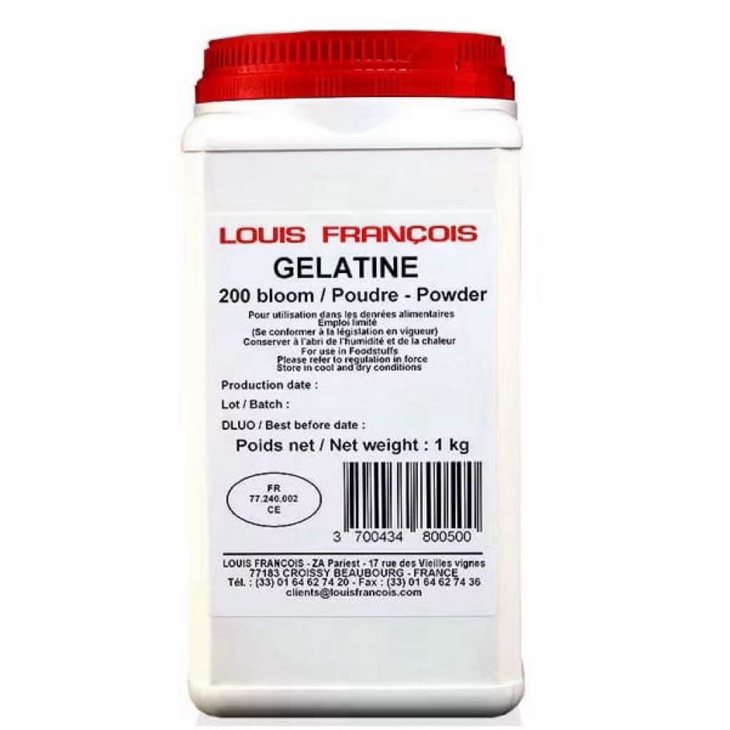 Louis Francois Gelatin Powder 200 bloom แบบแบ่งขาย 50 กรัม🍮