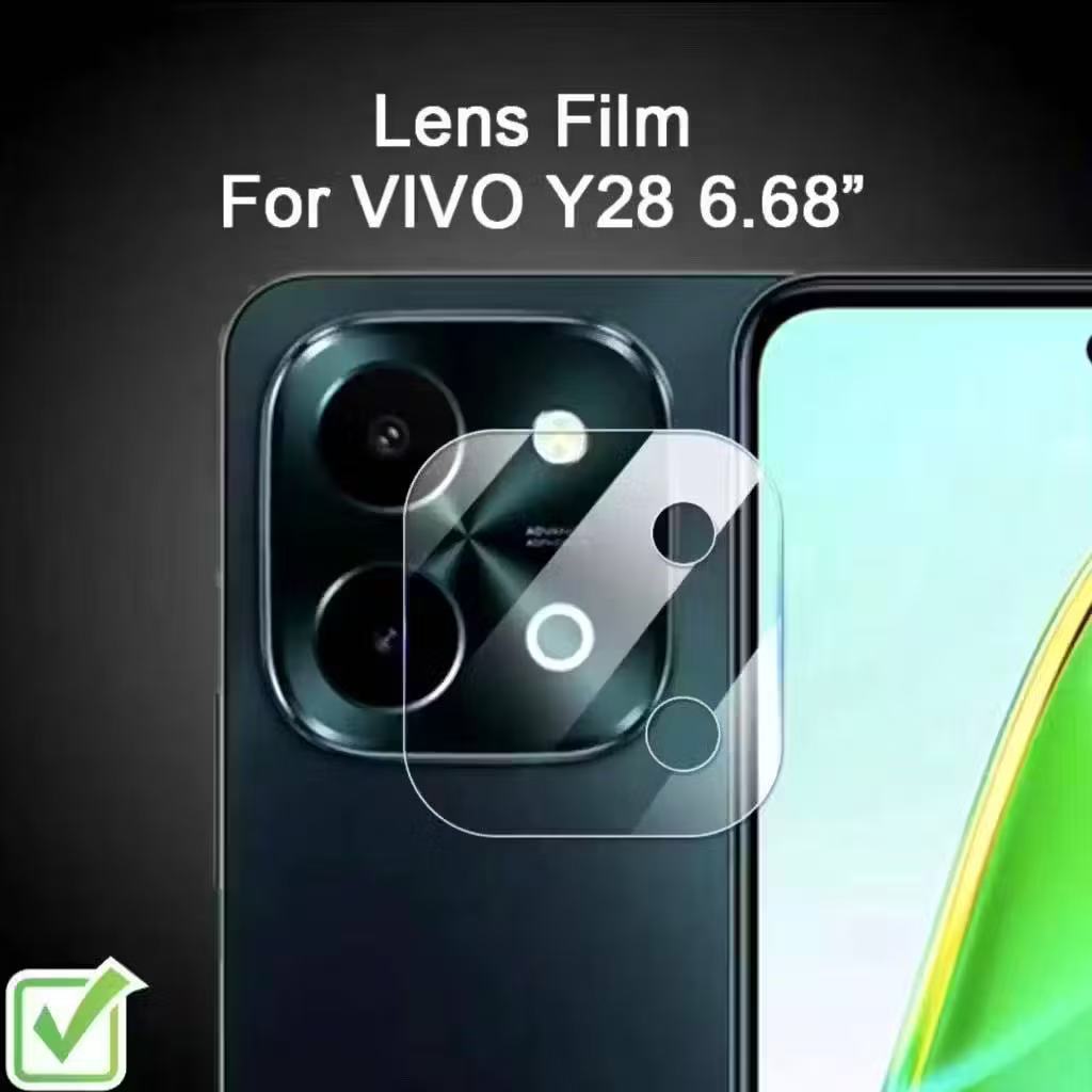 ฟิล์มเลนส์กล้องเหมาะสําหรับ Vivo Y100 Y28 5G Y28 4G 9D ฟิล์มเลนส์กล้องป้องกันการJJ