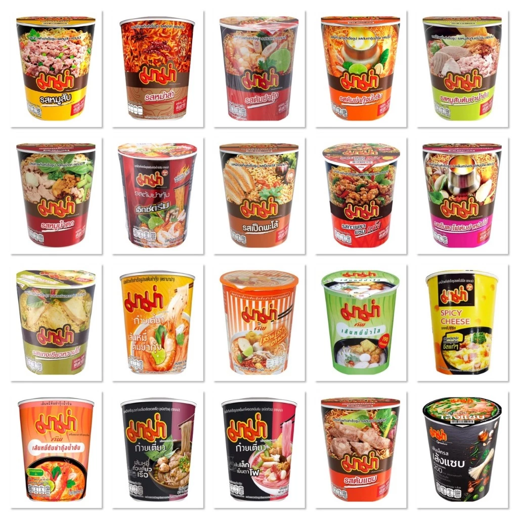 [1แพ็ค6ถ้วย] Mama Cup มาม่า คัพ บะหมี่กึ่งสำเร็จรูป มีหลายรสชาติให้เลือก