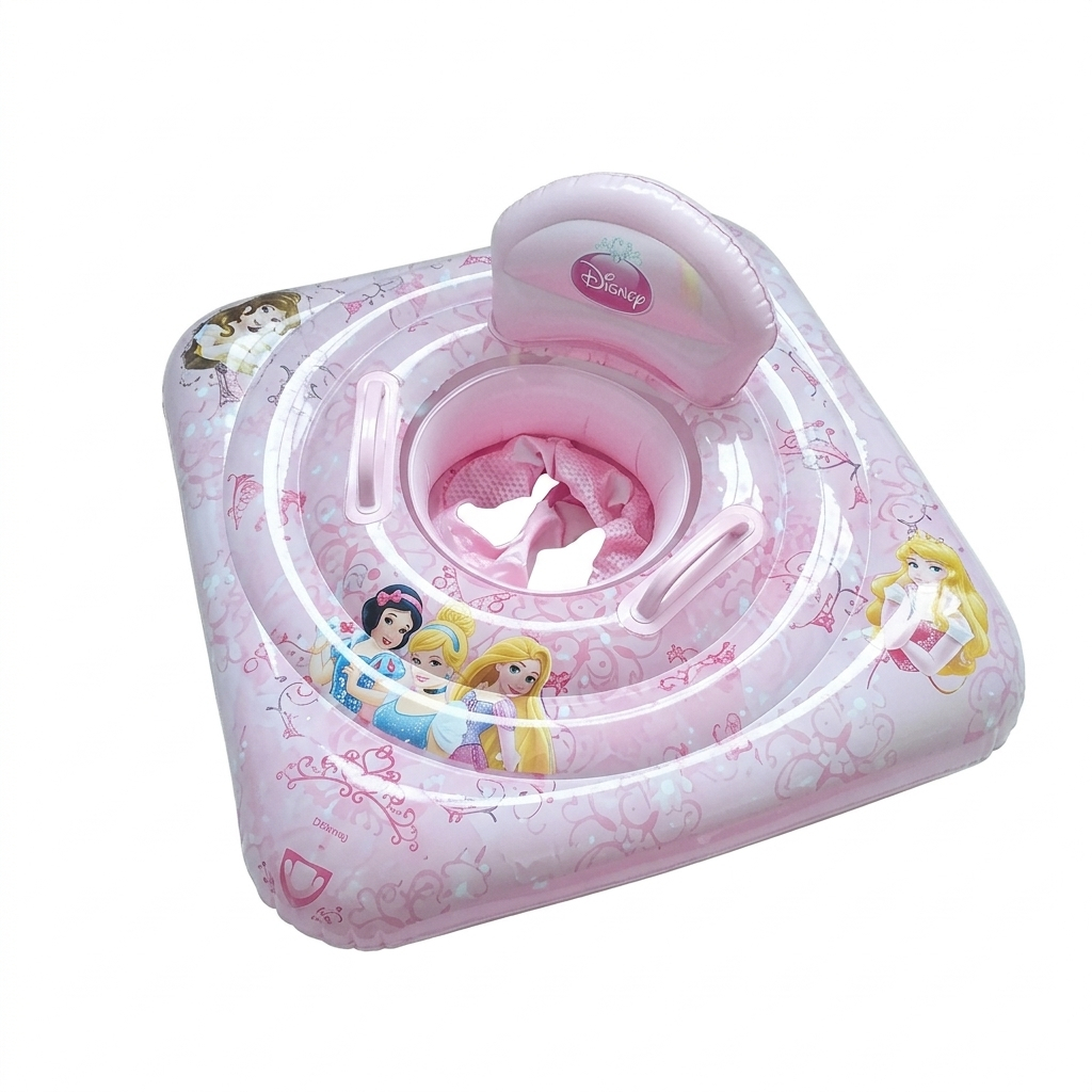 เฉพาะไลฟ์ Disney(ดิสนีย์) ห่วงสี่เหลี่ยมสอดขา 26 นิ้ว Princess เล่นน้ำ เด็กอายุ 1-2 ปี