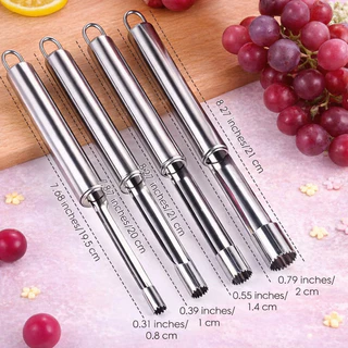 ที่เจาะแกนผลไม้ สแตนเลส Fruit Corer คว้านผลไม้ได้หลากหลาย 0.8-2 cm Baan Raya