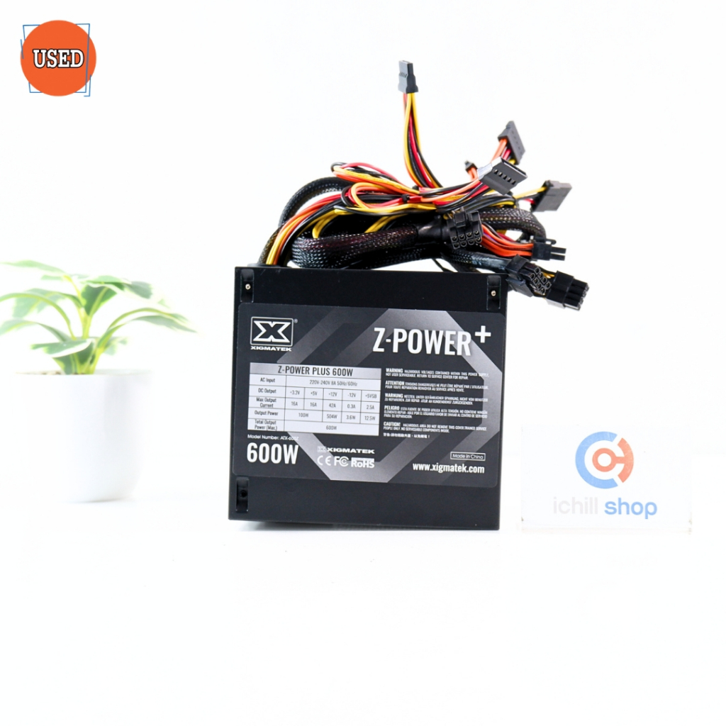 POWER SUPPLY (พาวเวอร์ซัพพลาย) XIGMATEK Z-POWER PLUS 600W P13657