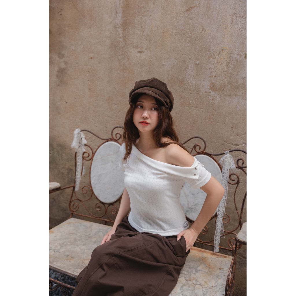 Another girlfriend - Elena’s off-shoulder top