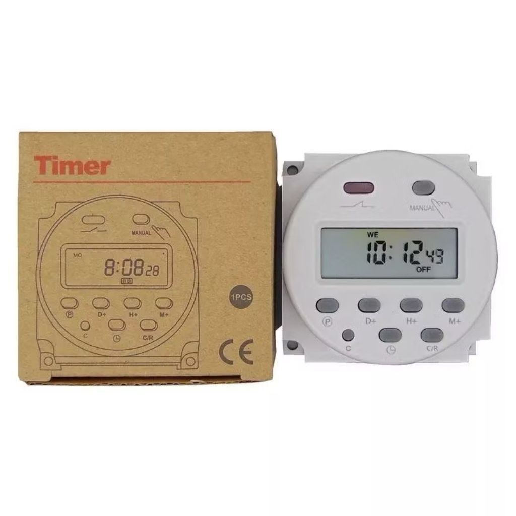 ร้านส่งไว จับเวลา 220V  24V 12V CN101A Digital LCD Power TIMER สลับเวลาโปรแกรมรีเลย์ 16A CN101