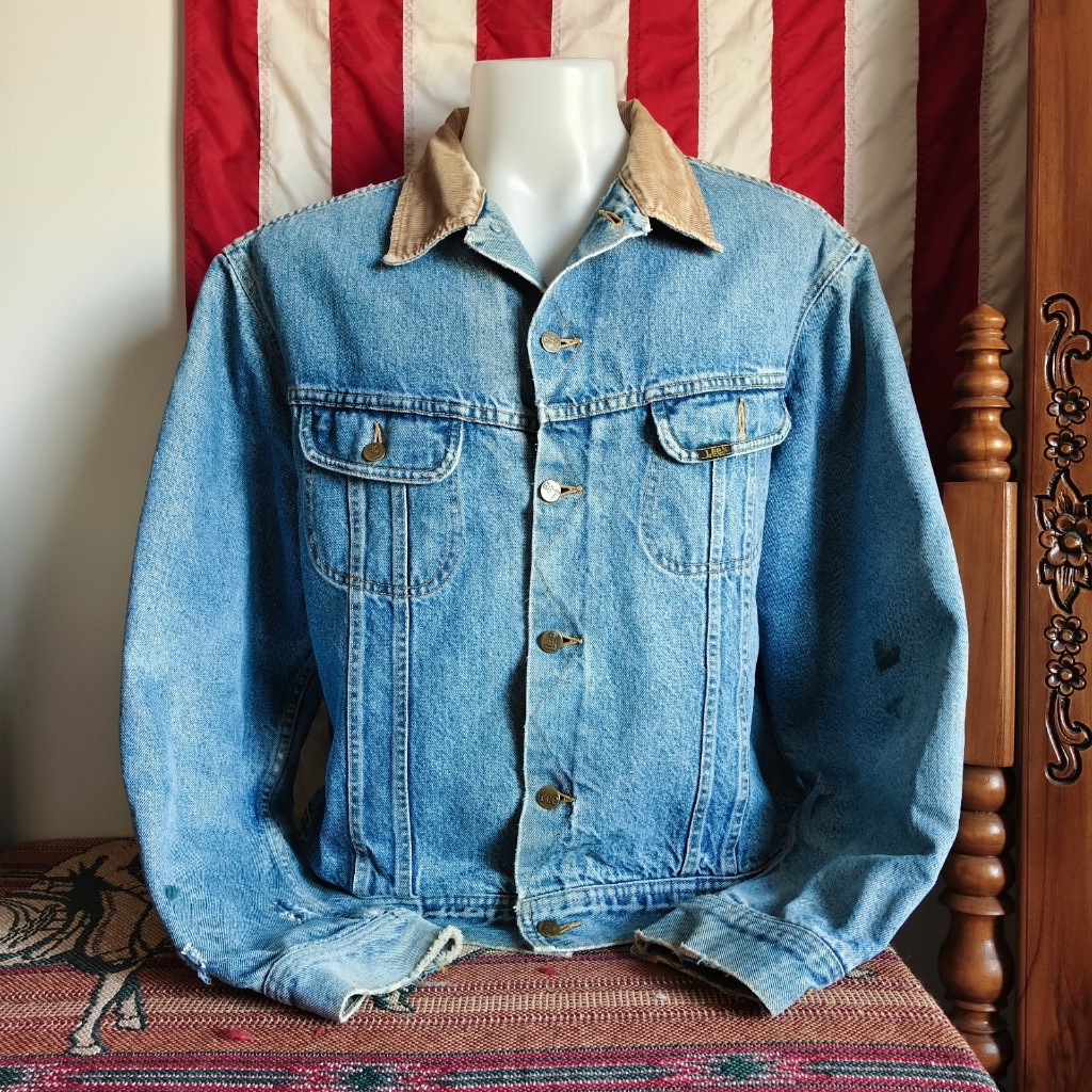 Vintage 70's Lee Storm Rider Blanket lined Denim Jacket