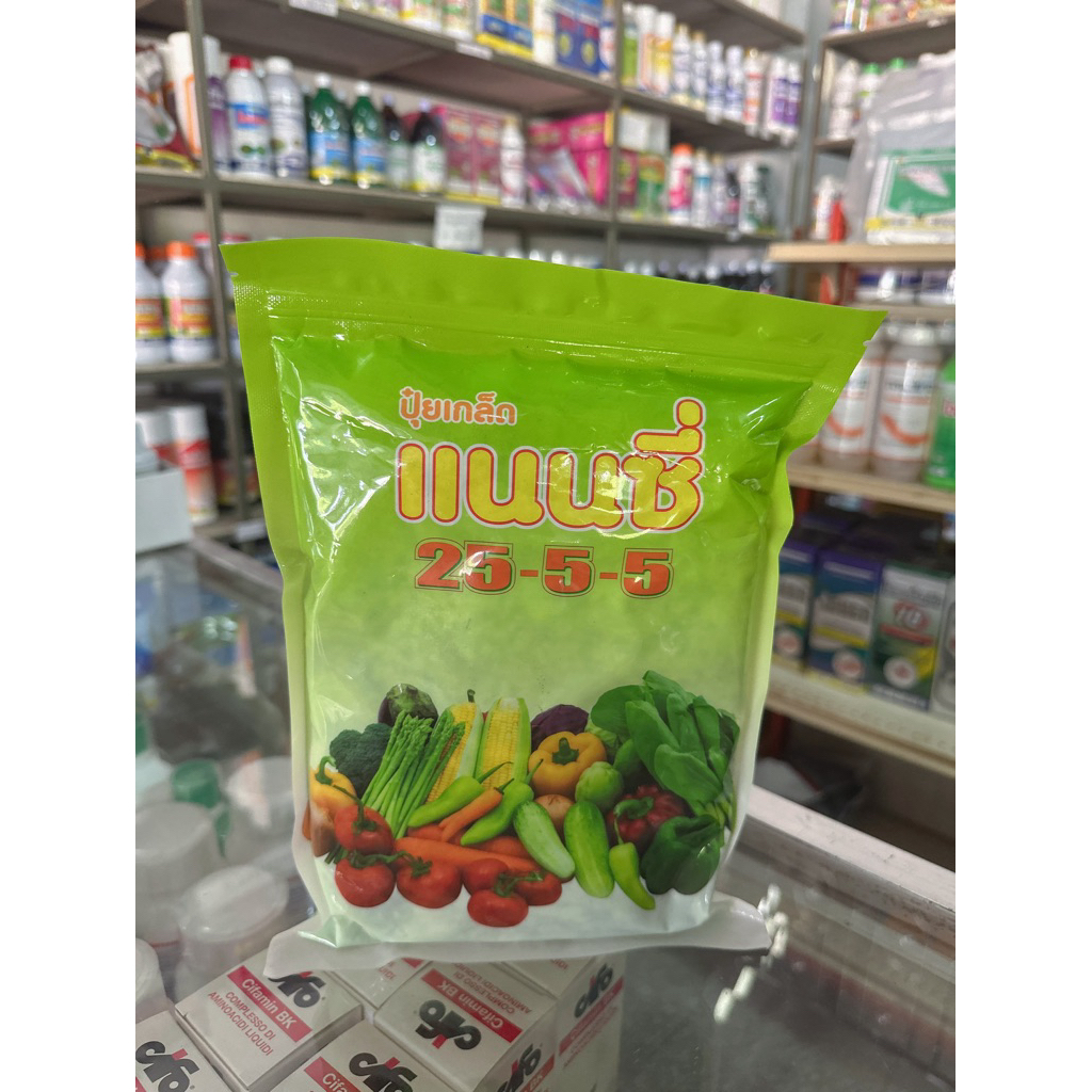 ปุ๋ยเกร็ด แนนซี่ 25-5-5  ขนาด 1 กิโลกรัม