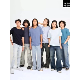 YuenPuen ยืนพื้นเสื้อยืดคอกลม 20 สี ไม่ยืด ไม่ย้วย เสื้อสีพื้น ผ้าCotton ผสม Polyester ผ้านุ่ม