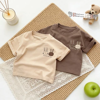 เสื้อแขนสั้นเด็กผู้ชาย เสื้อเด็กลำลอง สไตล์เกาหลี หลวมและลำลอง ผ้านิ่ม ใส่สบาย พร้อมส่ง