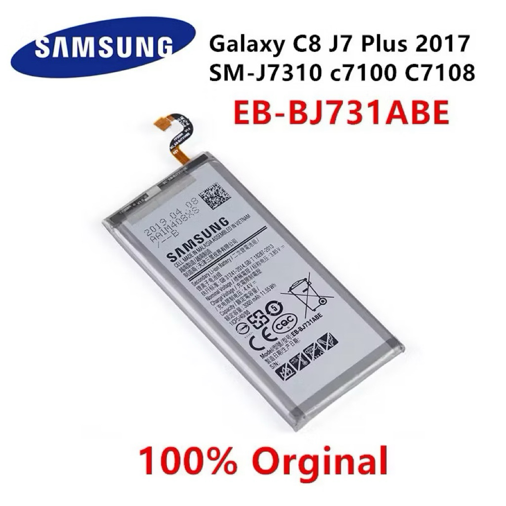 EB-BJ731ABE แบตเตอรี่3000MAh สำหรับ Samsung Galaxy C8 J7 Plus 2017 SM-J7310 SM-C710F C7100 C7108แบตเ