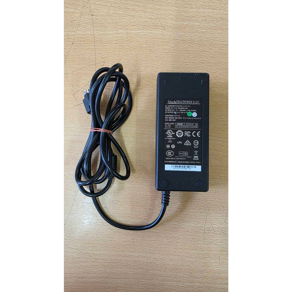 อะแดปเตอร์ Adapter EDac Model EA109523C-120  12V 7A มือสอง