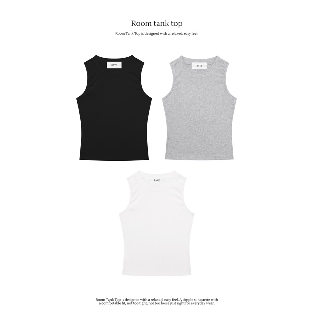 Bave - Room Tank top เสื้อกล้ามผ้าร่องยืด