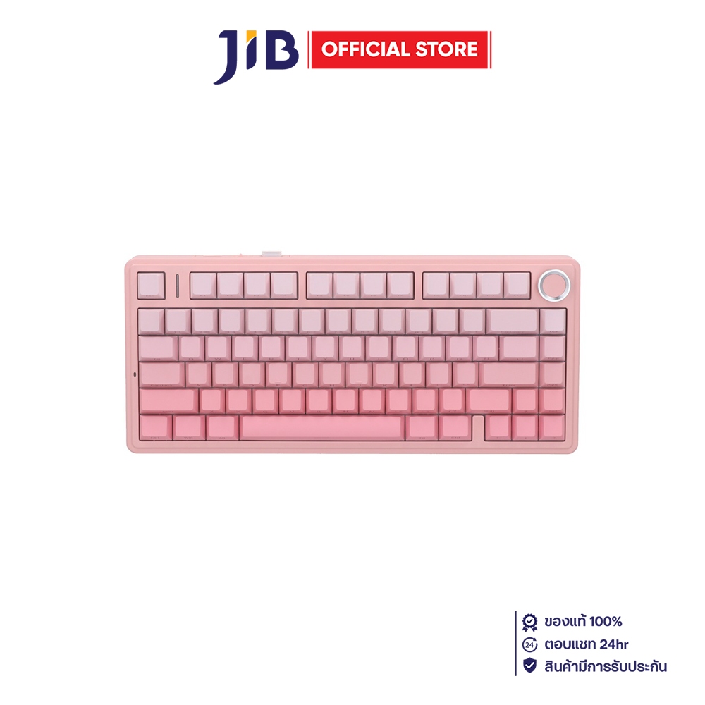 WIRELESS KEYBOARD (คีย์บอร์ดไร้สาย) AULA F75 - DREAM SAKURA SWITCH EN RGB PINK GRADIENT