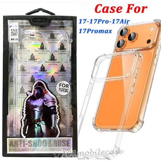 Case 17 17Pro 17Promax 17e เคสใสกันกระแทก KINGKONG สำหรับ iPhone 17 16 15 14 13 12 11 Pro Plus Max 7Plus X Xs Xr SE2 SE3