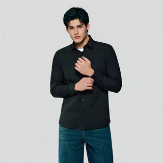 GIORDANO เสื้อเชิ้ตผู้ชาย Men's Slim Pocket Easy Care Shirt 01046005