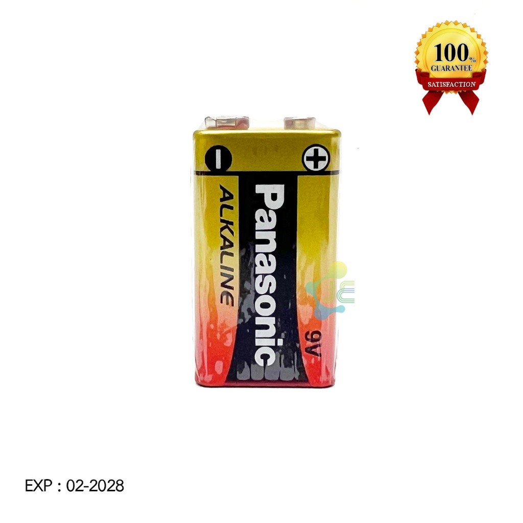 Panasonic ถ่านอัลคาไลน์ 9V 6LR61T/1B หมดอายุปี 2030