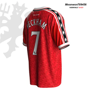 เสื้อฟุตบอลย้อนยุค ทรงโอเวอร์ไซส์ คอซิป รุ่น Legend Becks เท้าชั่งทอง สตรีทแวร์ ครบไซส์ MR98-99