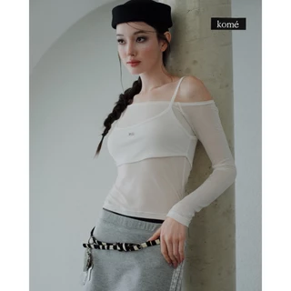 kome.offi เสื้อ 2 เลเยอร์ Komé Amour Top