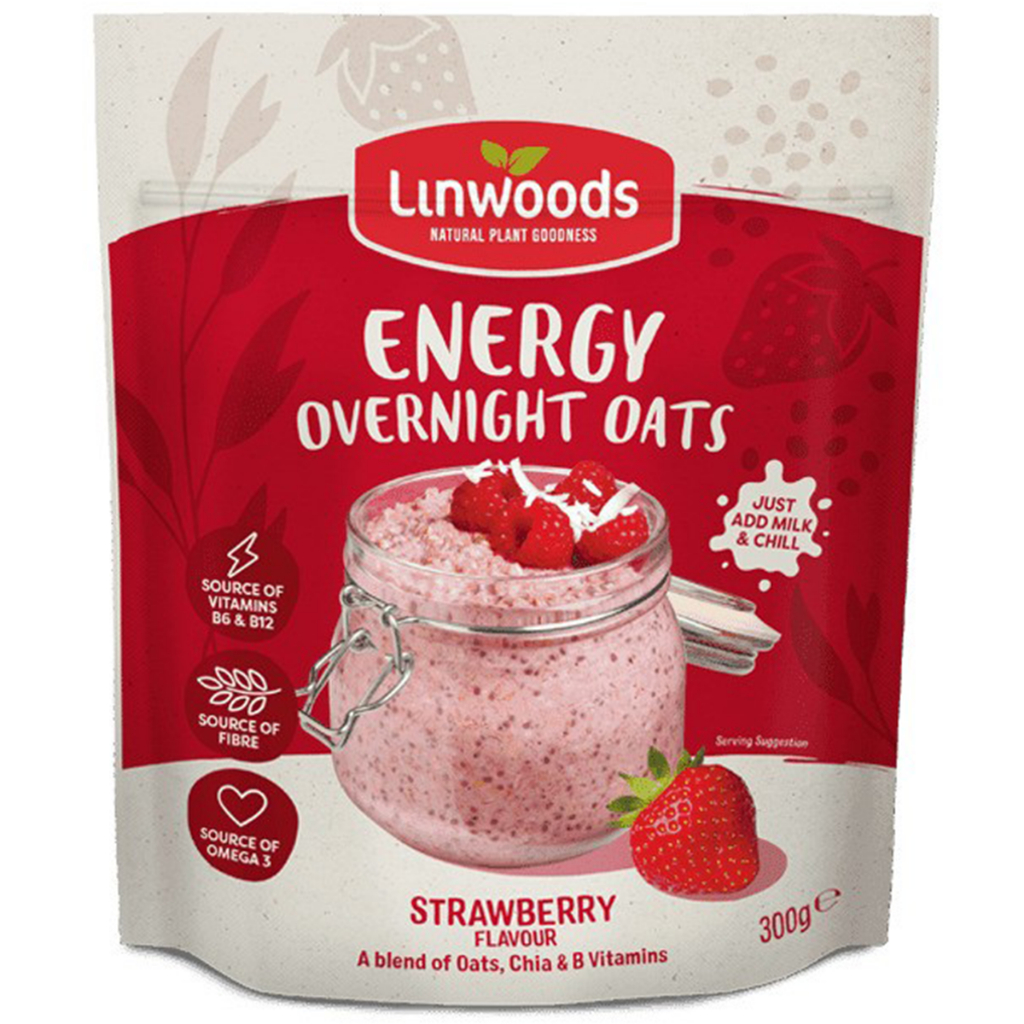 Linwoods Strawberry Energy Overnight Oats 300g
